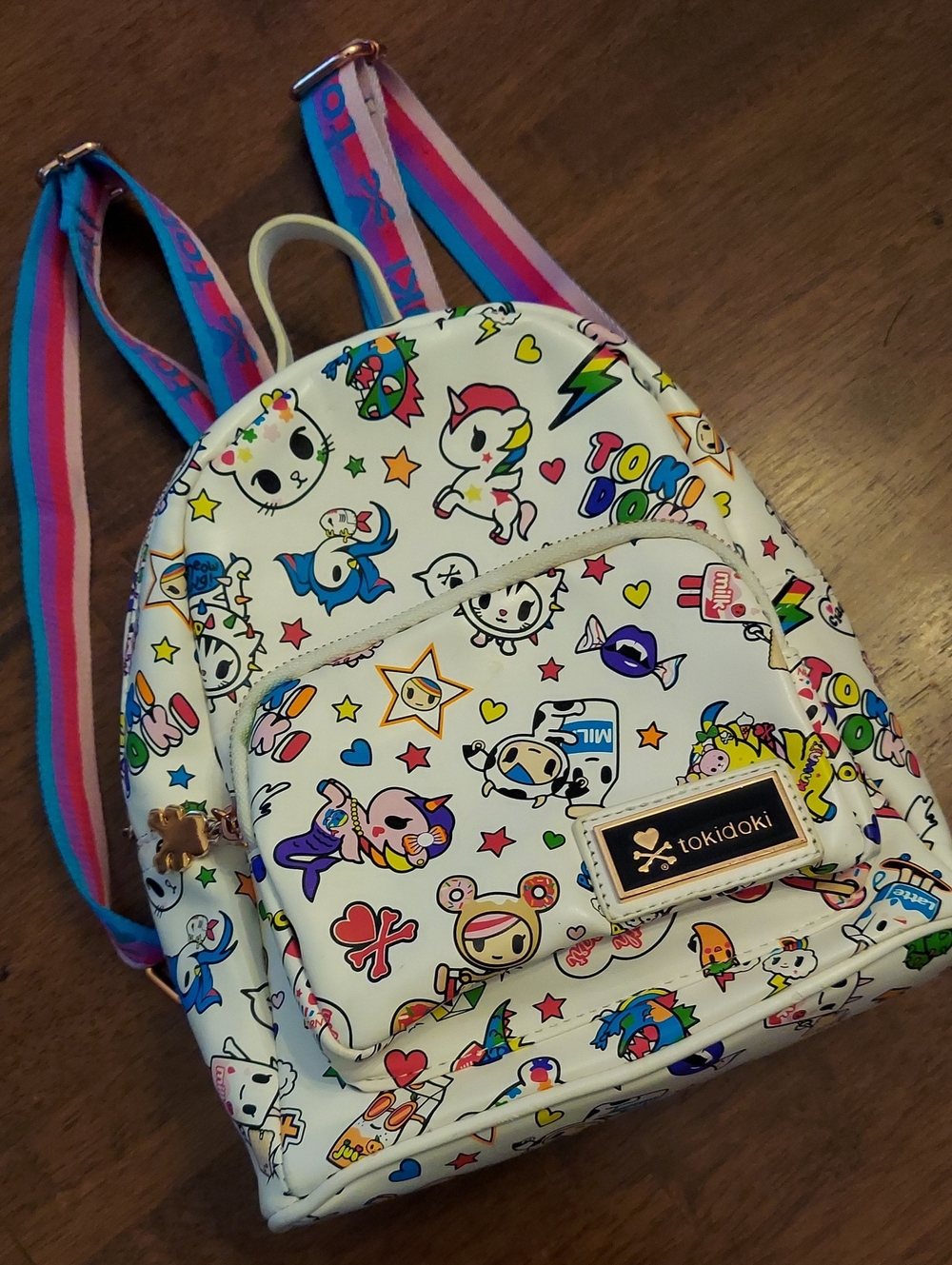 Tokidoki Print White Mini Backpack Rare 2018